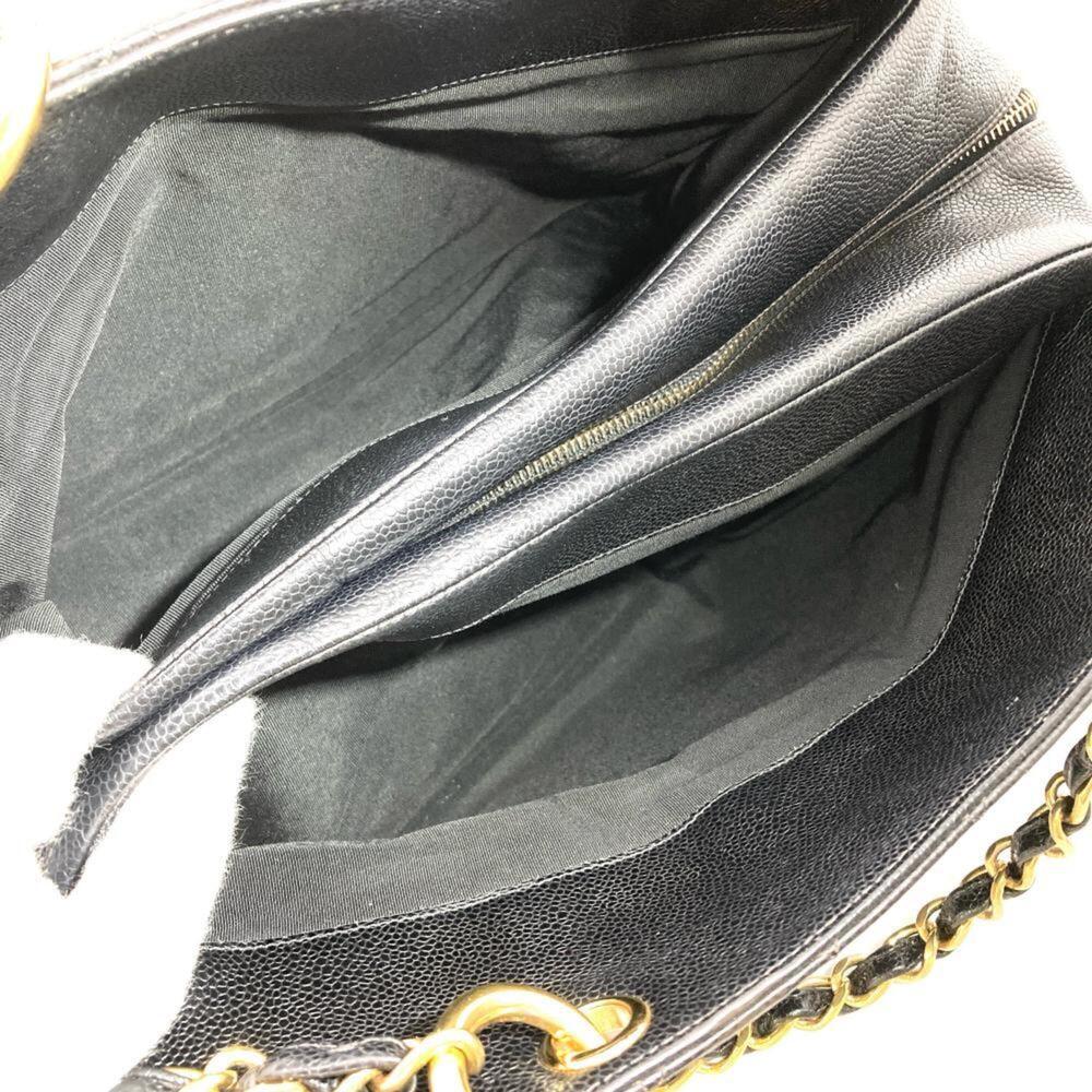 Chanel Matelassé Caviar Skin Chain Shoulder Bag, Black with Gold Hardware, Co... - Picture 7 of 10